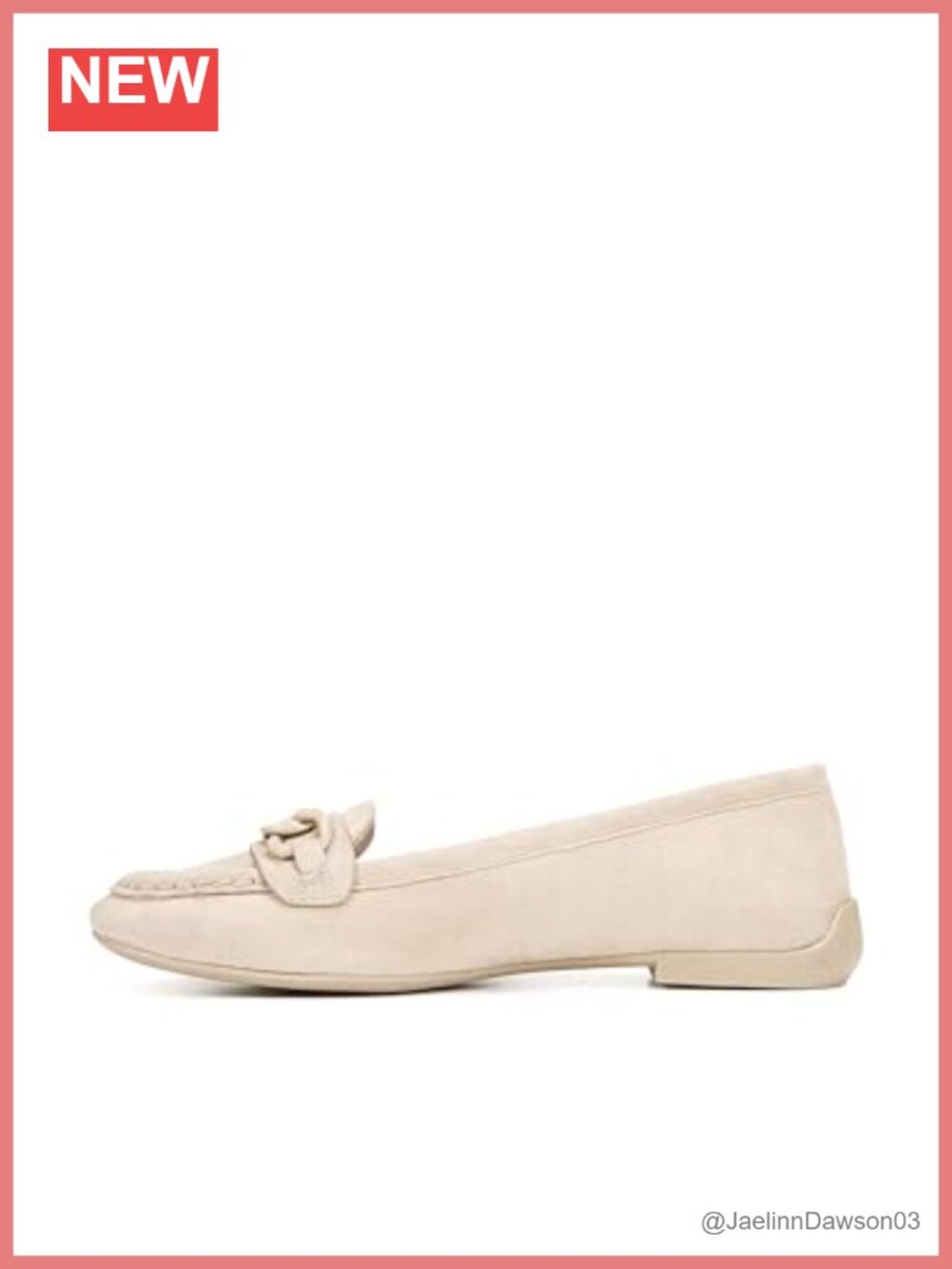 Franco Sarto Women's Loafer Suede Slip-On Chain Detail